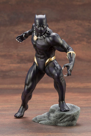 T'Challa (Black Panther), Avengers, Kotobukiya, Pre-Painted, 1/10